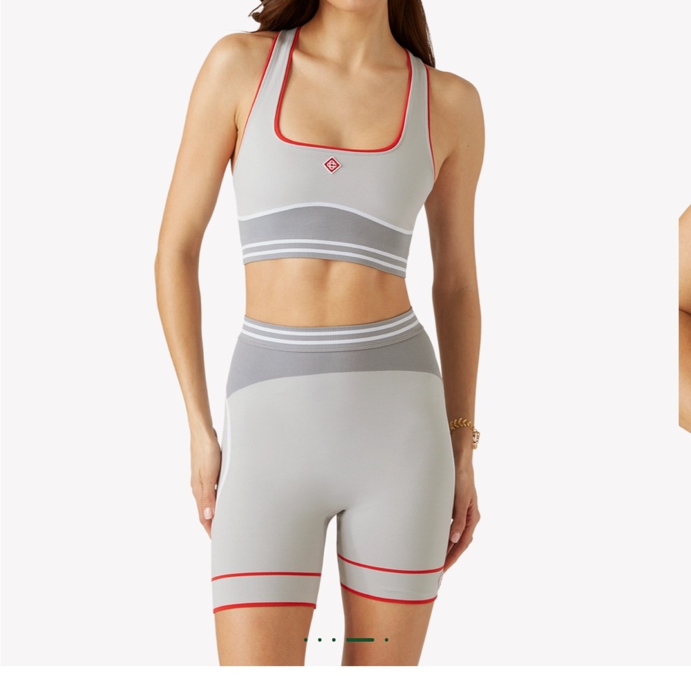 Casablanca Seamless Sports Bra and Biker Short Set